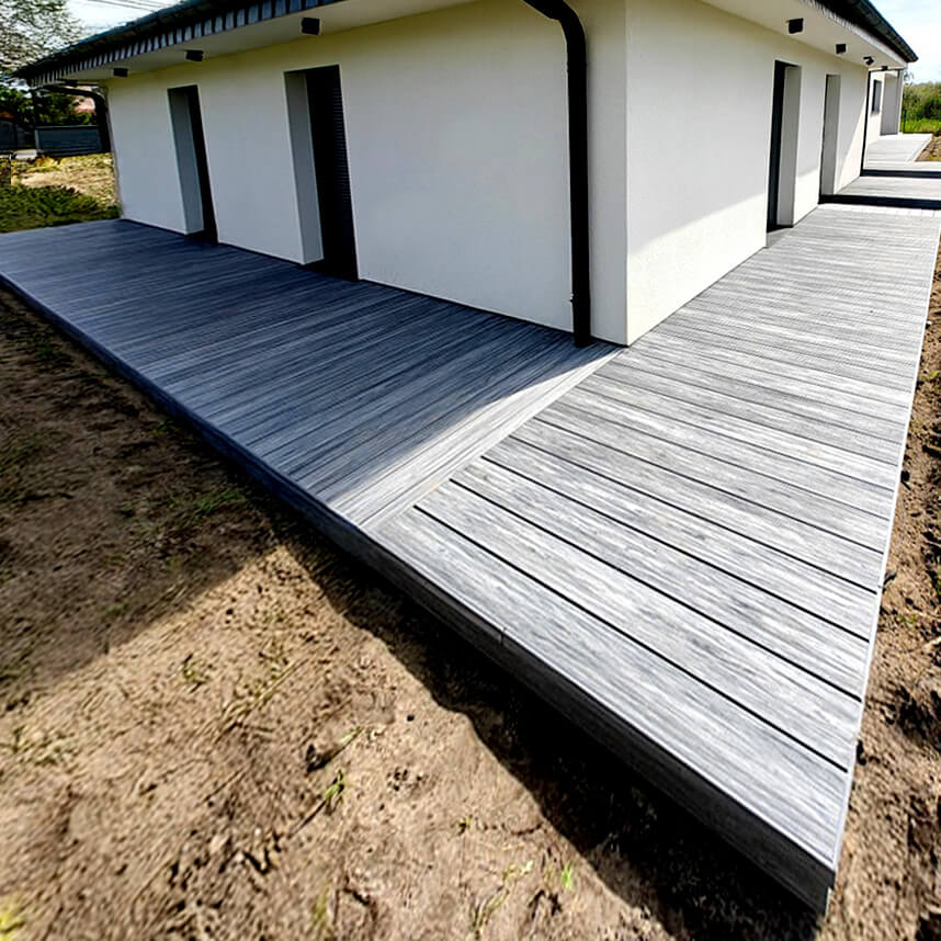 Erdvi terasa su lentomis Premium Gray spalvos