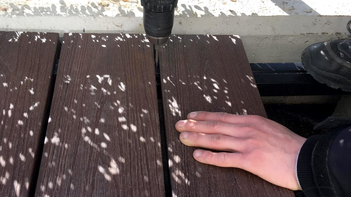 Terasa iš 3D Ruda kompozitinės terasinės lentos
