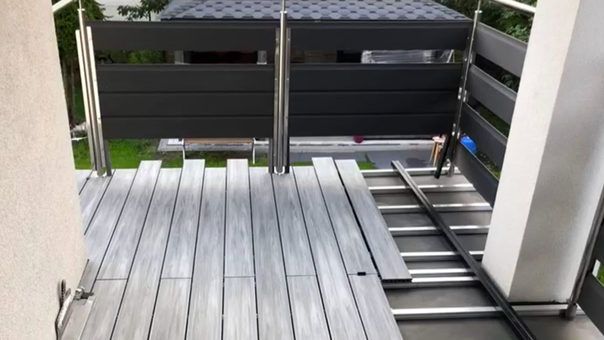 Premium Gray/Antracito kompozitinės terasinės lentos montavimas