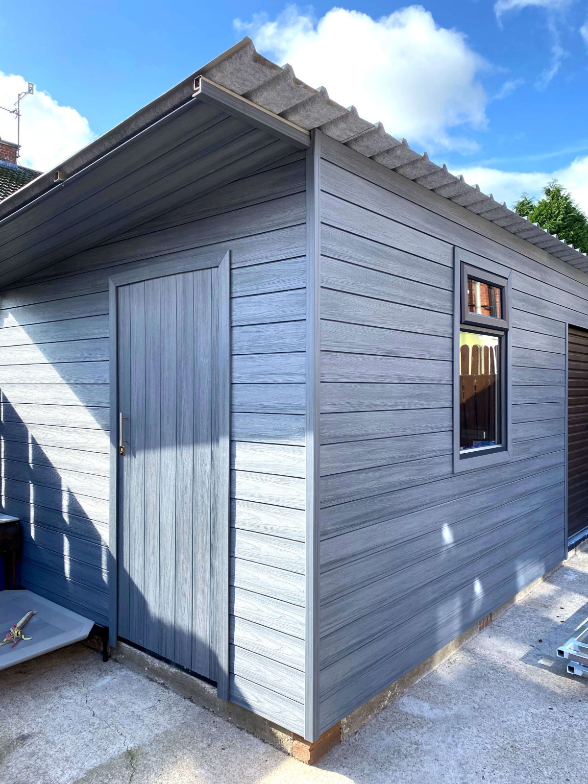 Sodo įrankių namelis – Premium Gray fasado lenta