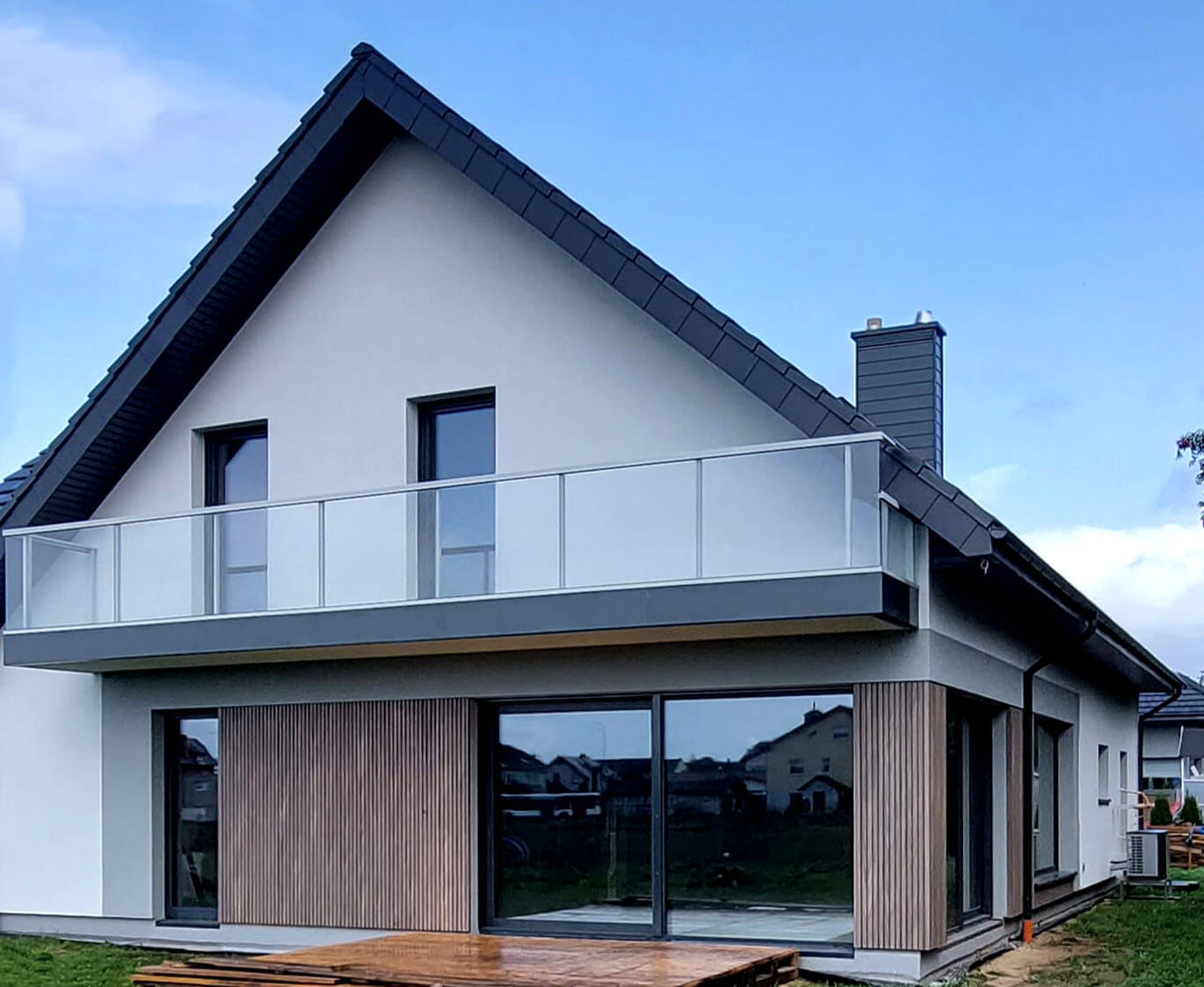 Lamelinis fasadas–kompozitinės lamelės Antique