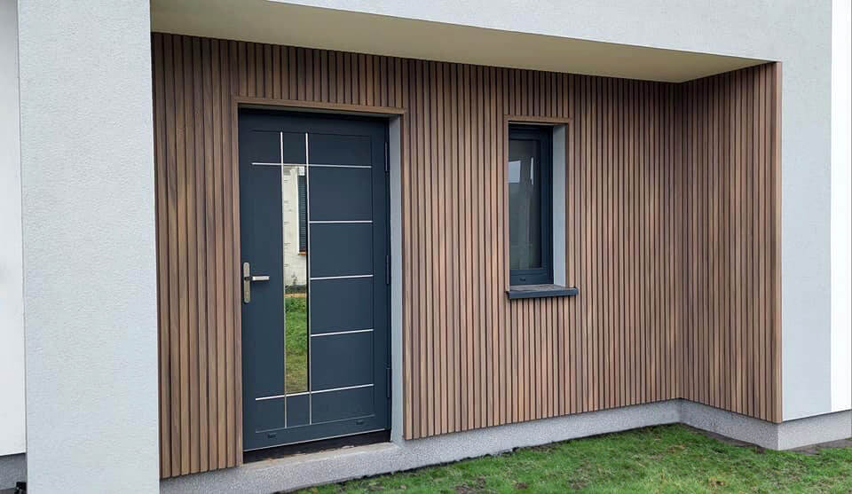 Lamelinis fasadas–kompozitinės lamelės Antique