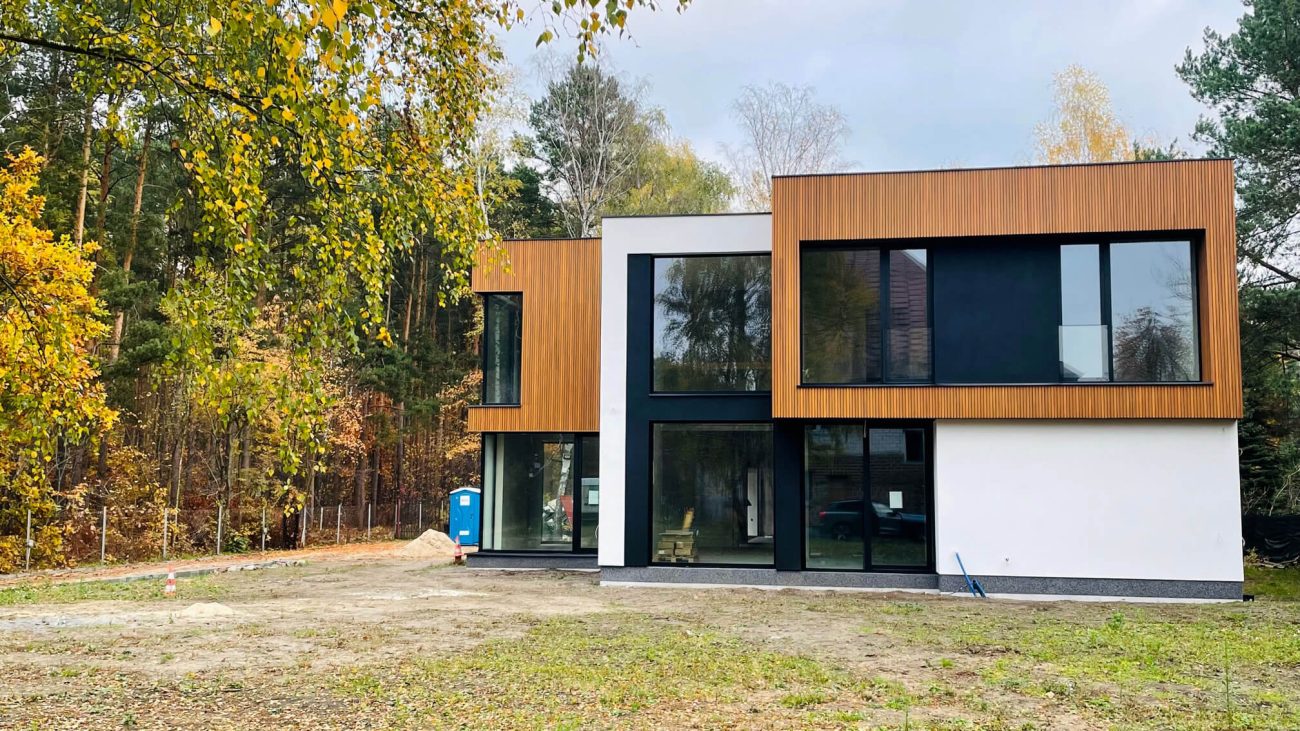 Lamelinis fasadas – 3D fasado lamelės Amber Premium