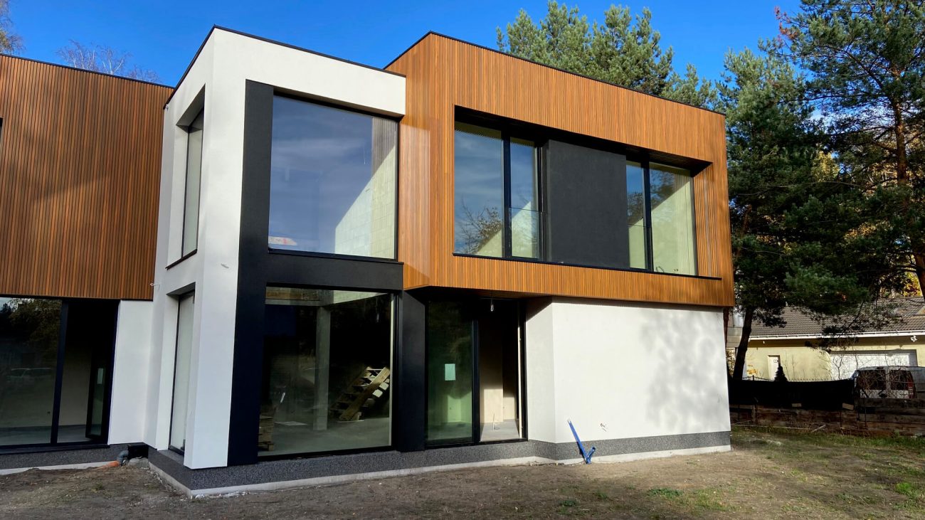 Lamelinis fasadas – 3D fasado lamelės Amber Premium