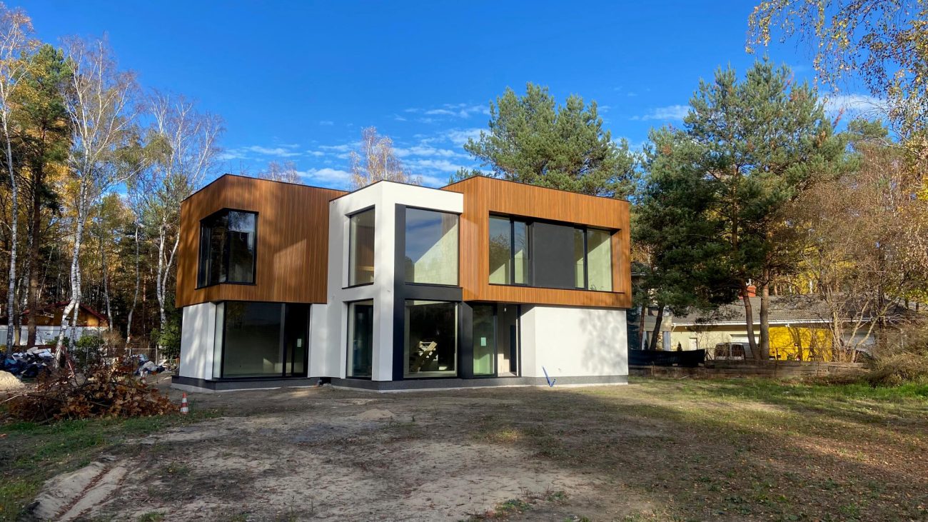 Lamelinis fasadas – 3D fasado lamelės Amber Premium