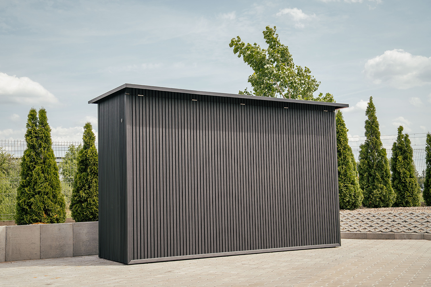 saltrino gardenbox lamelės teak kompozitinės lamelės liderwood lauko virtuvė
