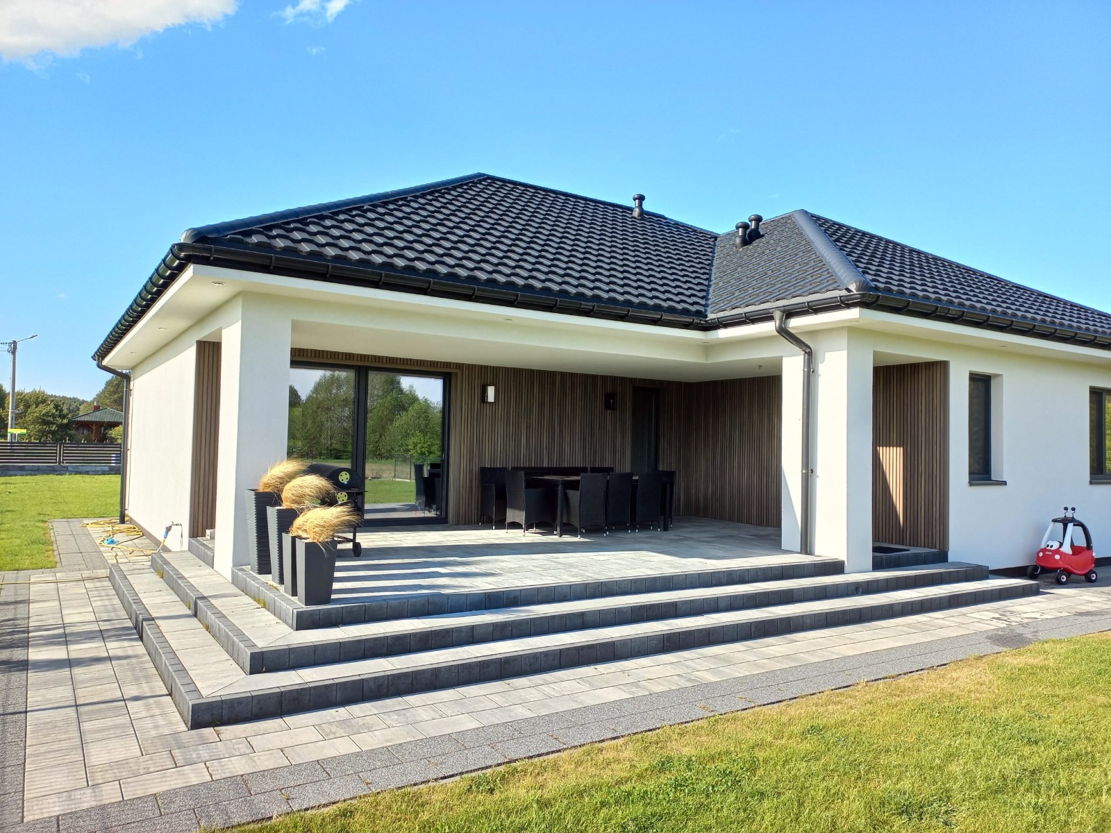 Išorinės fasado lamelės – lamelinė lenta Premium Antique