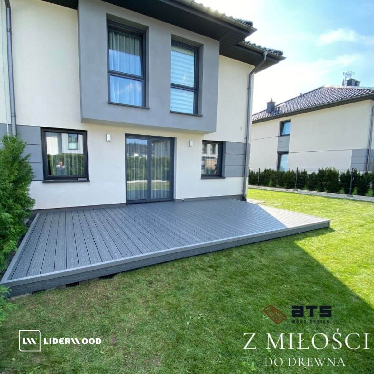 Pilka terasa iš 3D lentos – Idealus jūsų erdvės užbaigimas