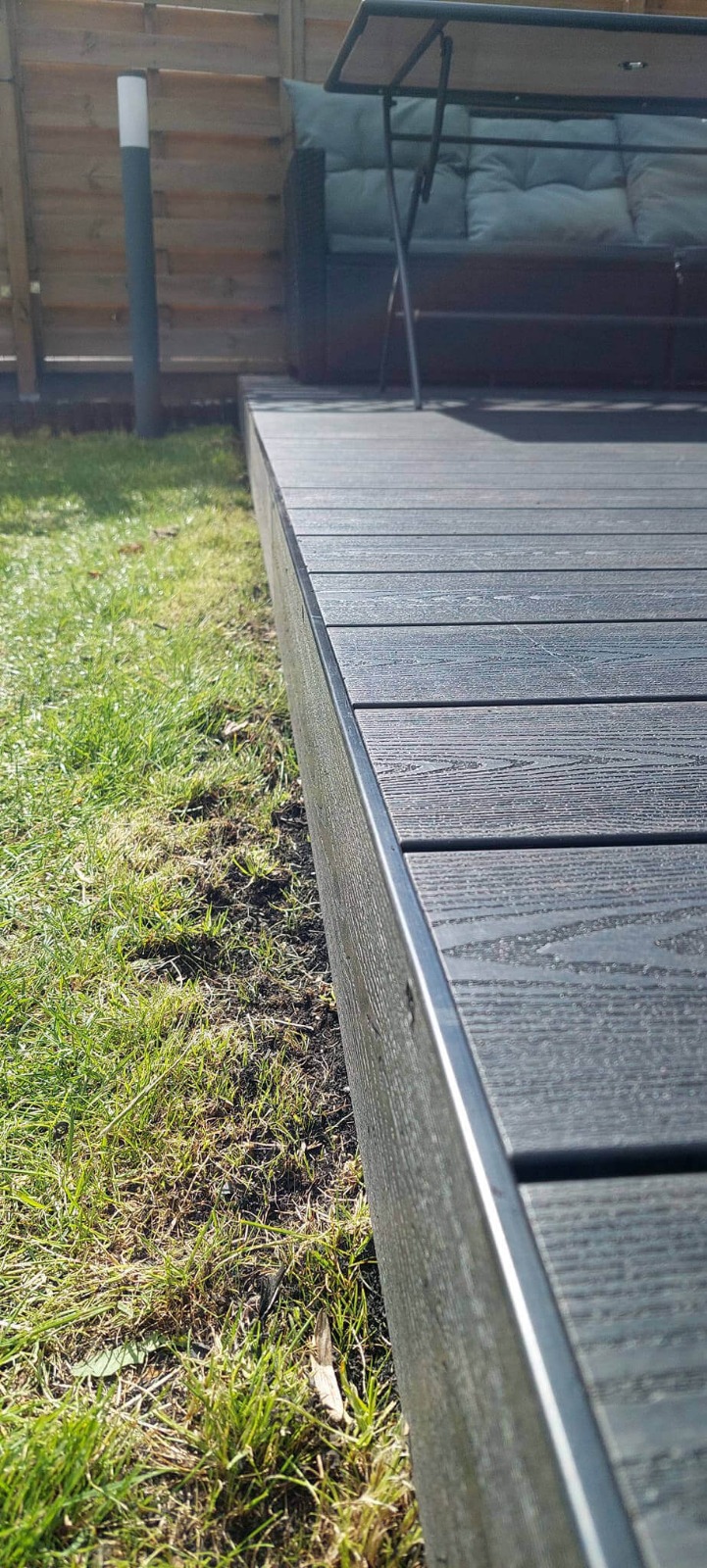Terasa iš 3D Antracito kompozitinės terasinės lentos