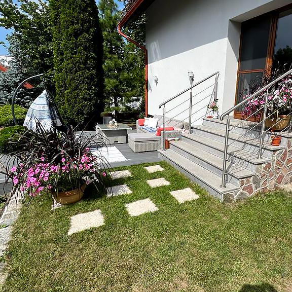 Terasa iš 3D kompozitinės lentos Pilka spalvos