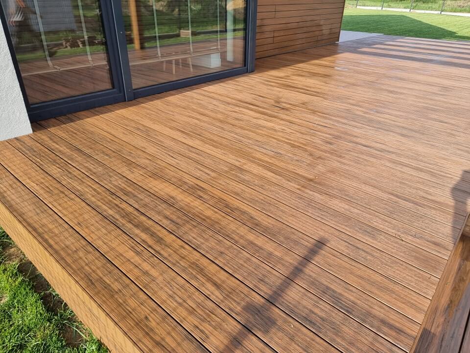Terasa iš kompozitinės terasinės lentos Premium Teak